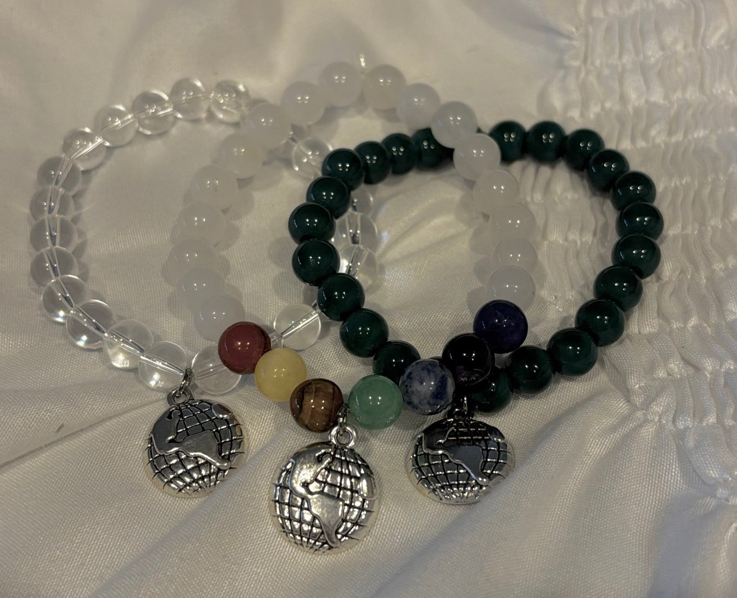 India Agate Chakras EARTHLY BEADS