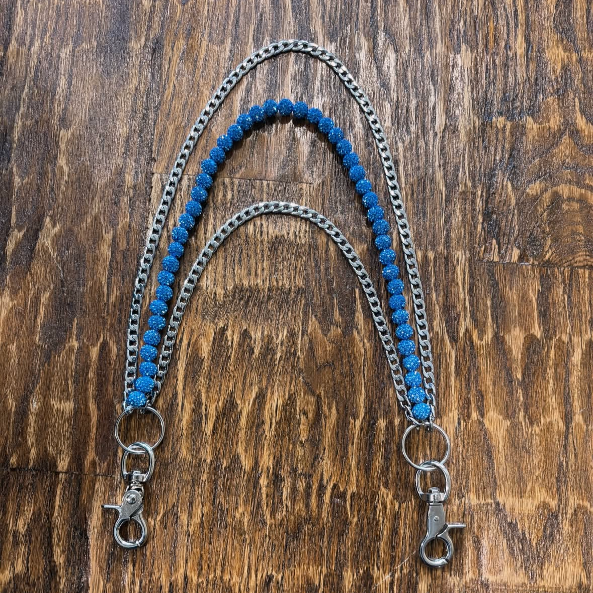 Blue Rhinestone Wallet Chain EARTHLYBEADS ®