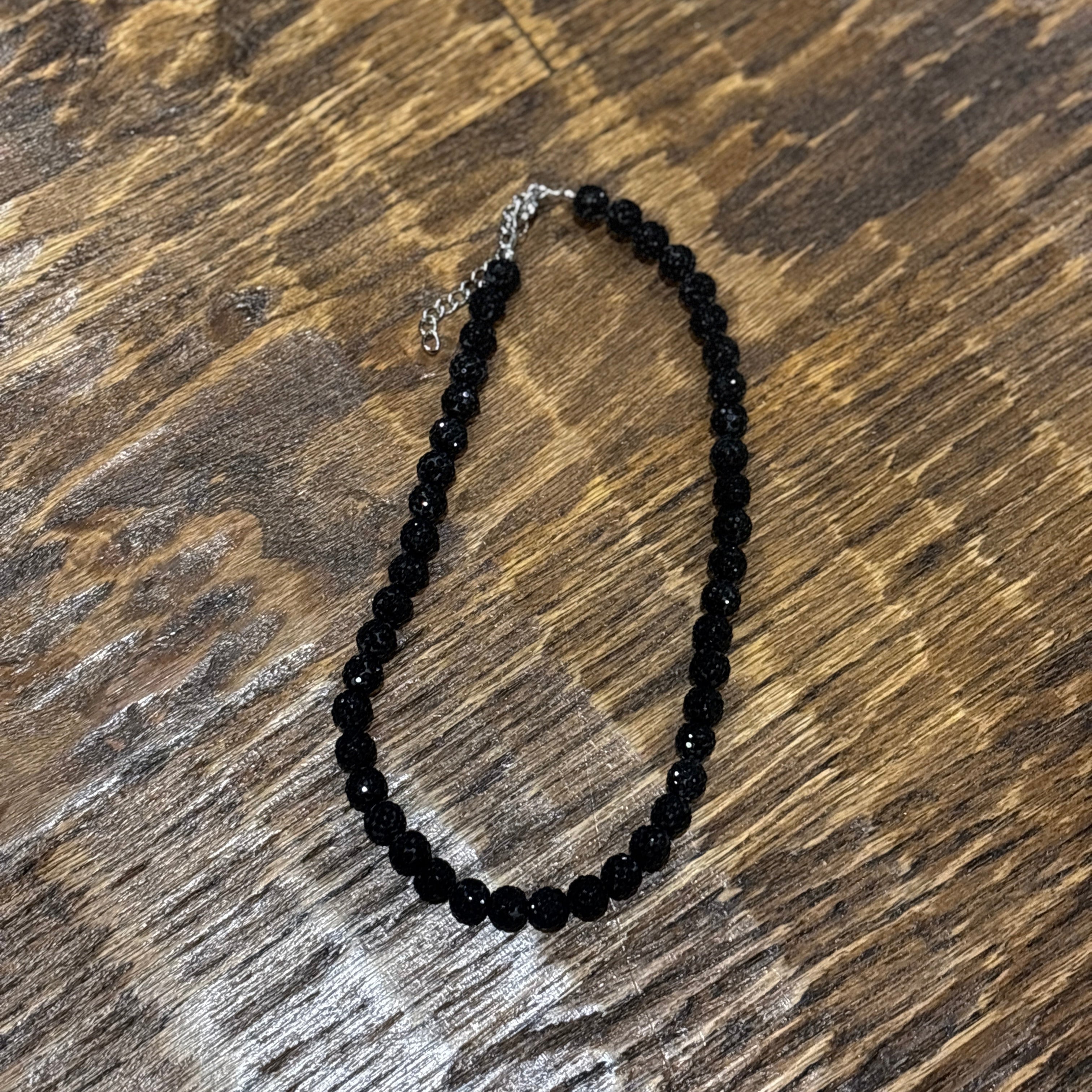 Black Rhinestone Neckless EARTHLYBEADS ®