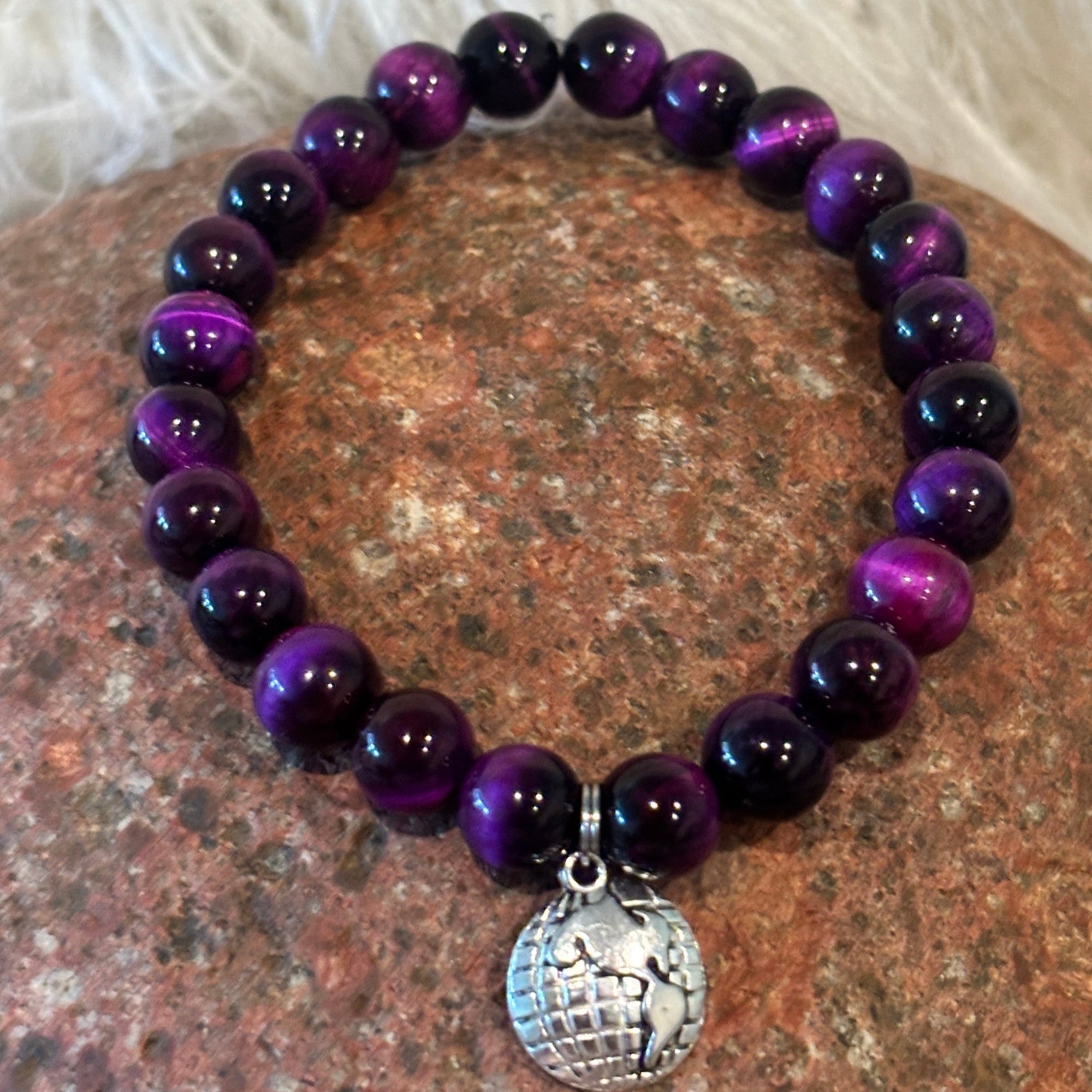 Purple Tigers Eye EARTHLY BEADS ®