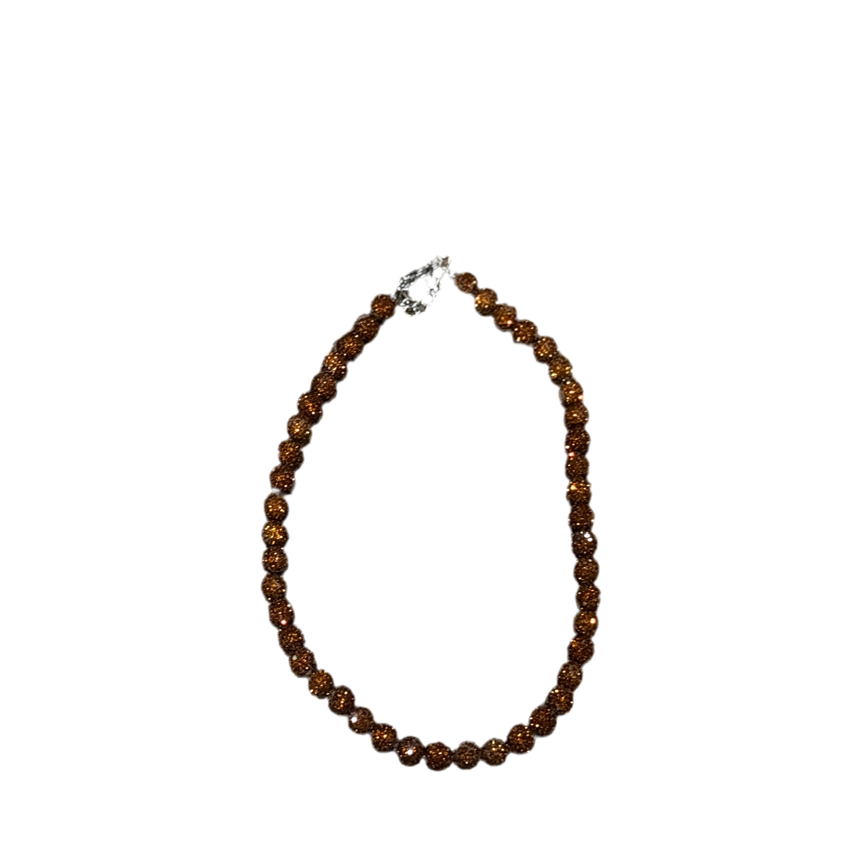 Brown Rhinestone Necklace EARTHLYBEADS ®