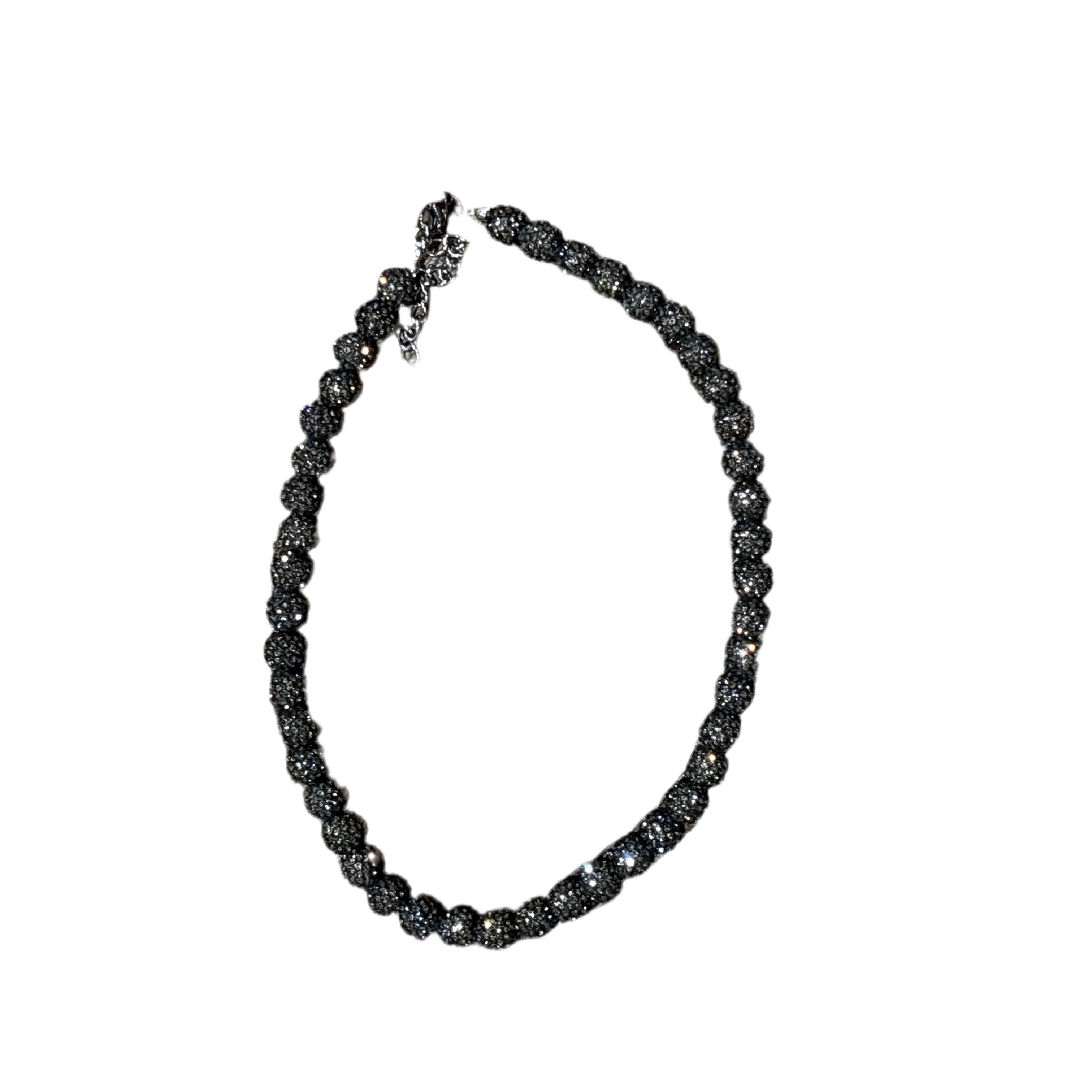 Grey Rhinestone Neckless EARTHLYBEADS ®