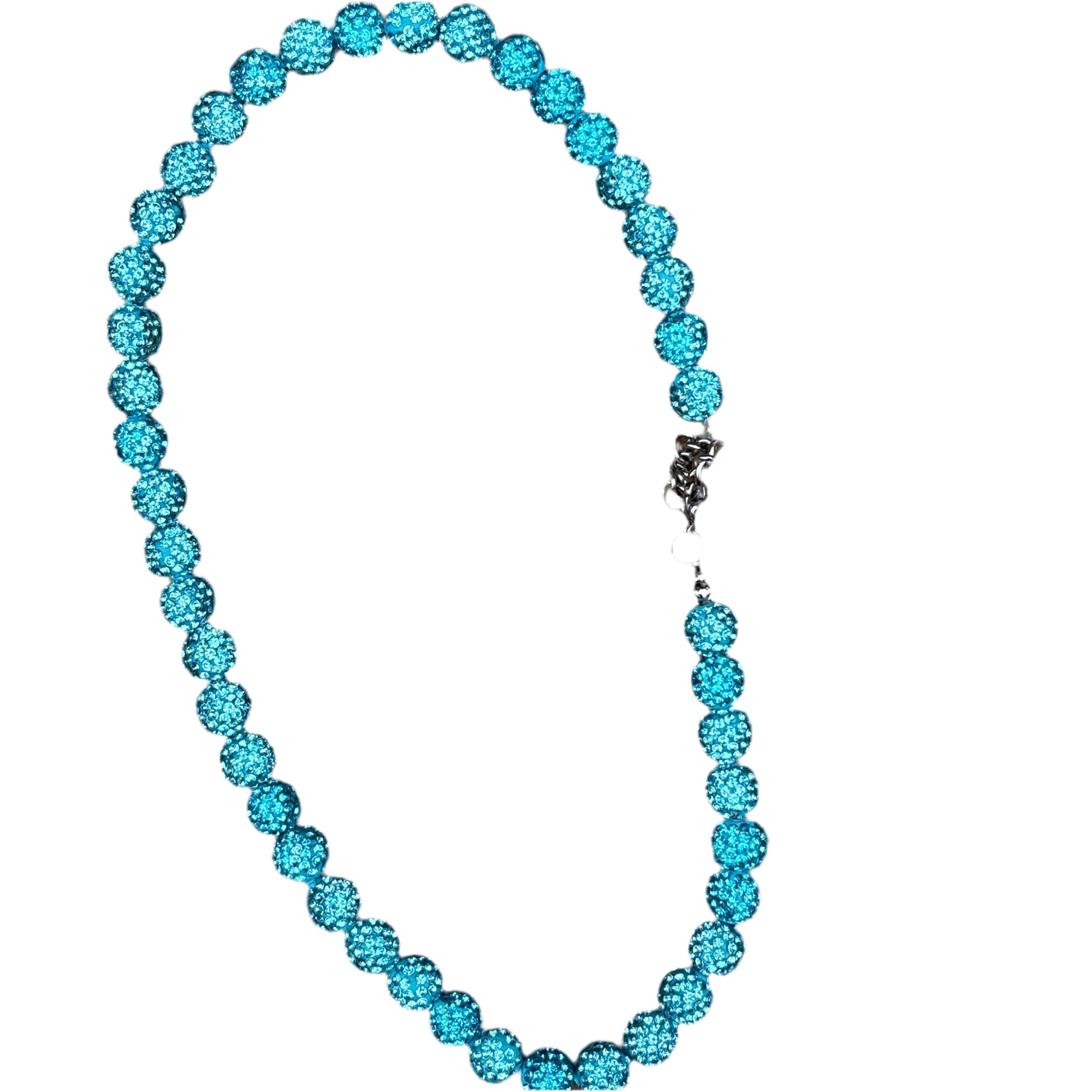 Baby Blue Rhinestone Necklace EARTHLYBEADS ®