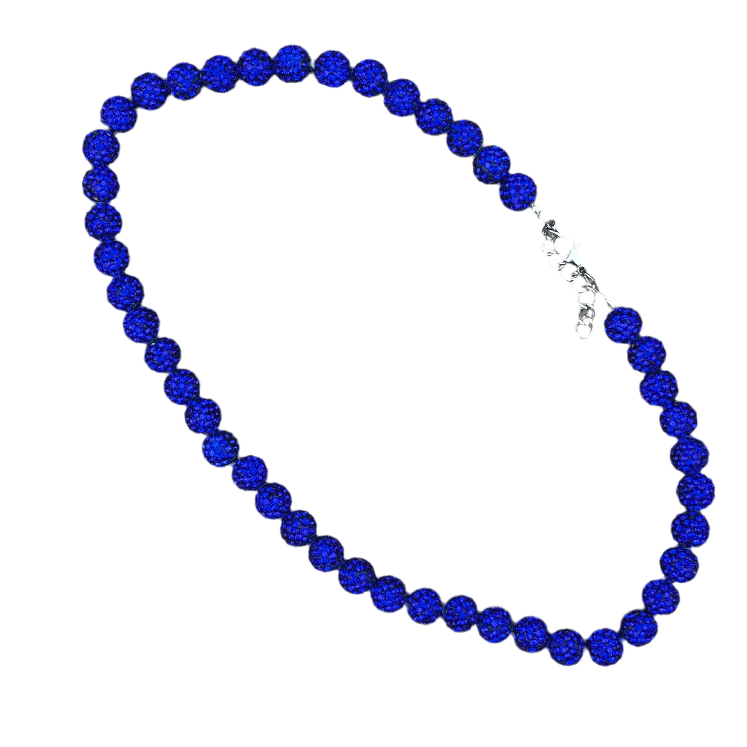 Blue Rhinestone Necklace EARTHLYBEADS ®