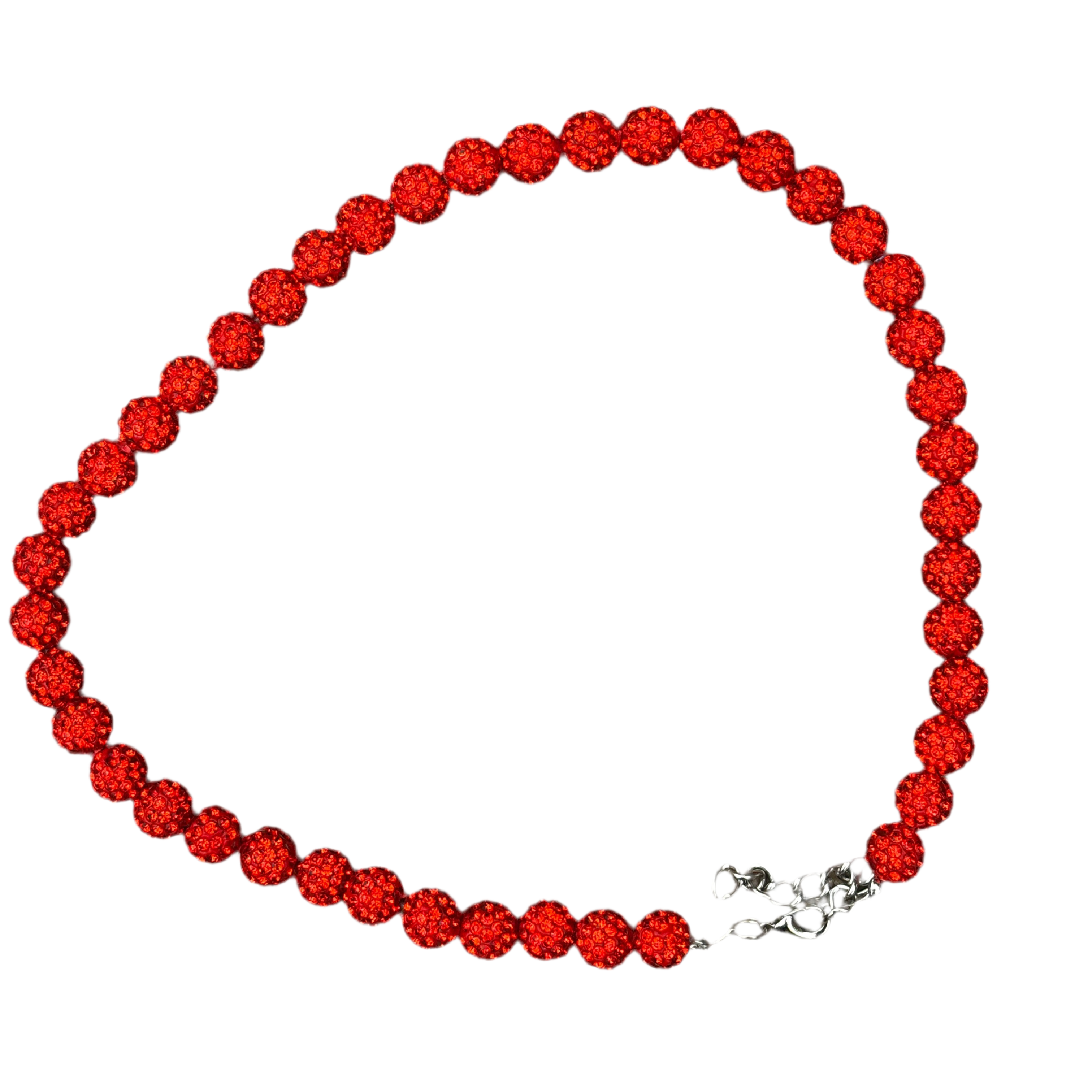 Orange Rhinestone Neckless EARTHLYBEADS ®