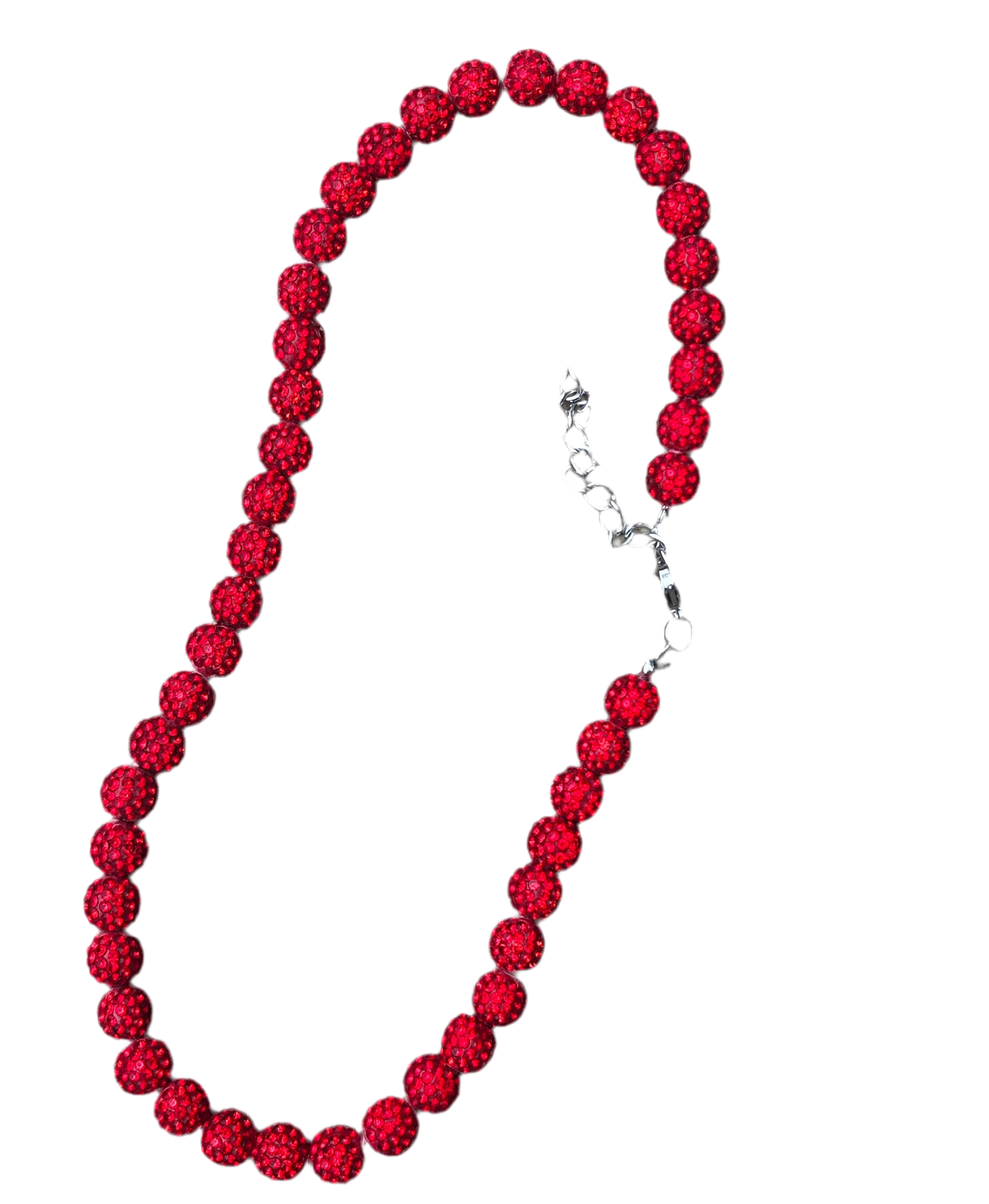 Red Rhinestone Neckless EARTHLYBEADS ®