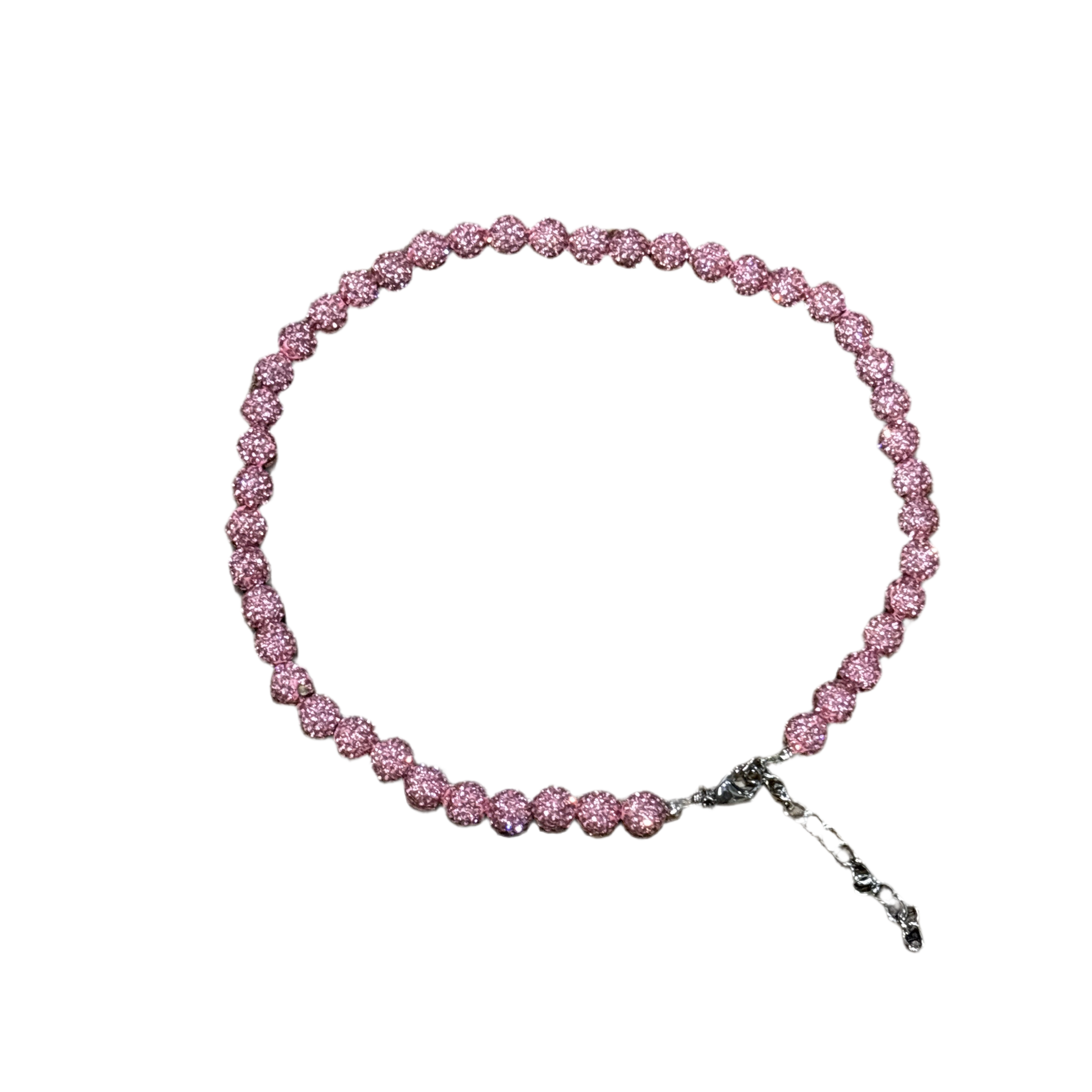 Pink Rhinestone Necklace EARTHLYBEADS ®