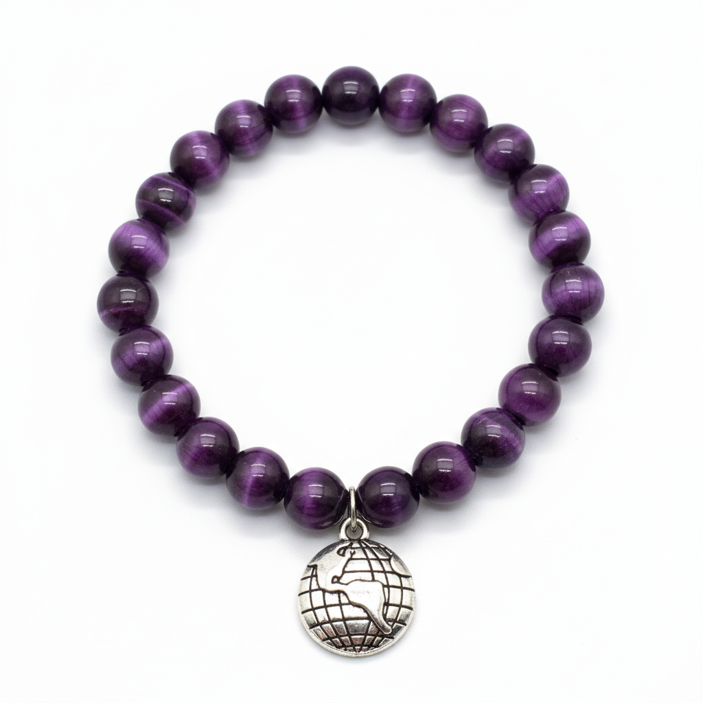 Purple Tigers Eye EARTHLY BEADS ®