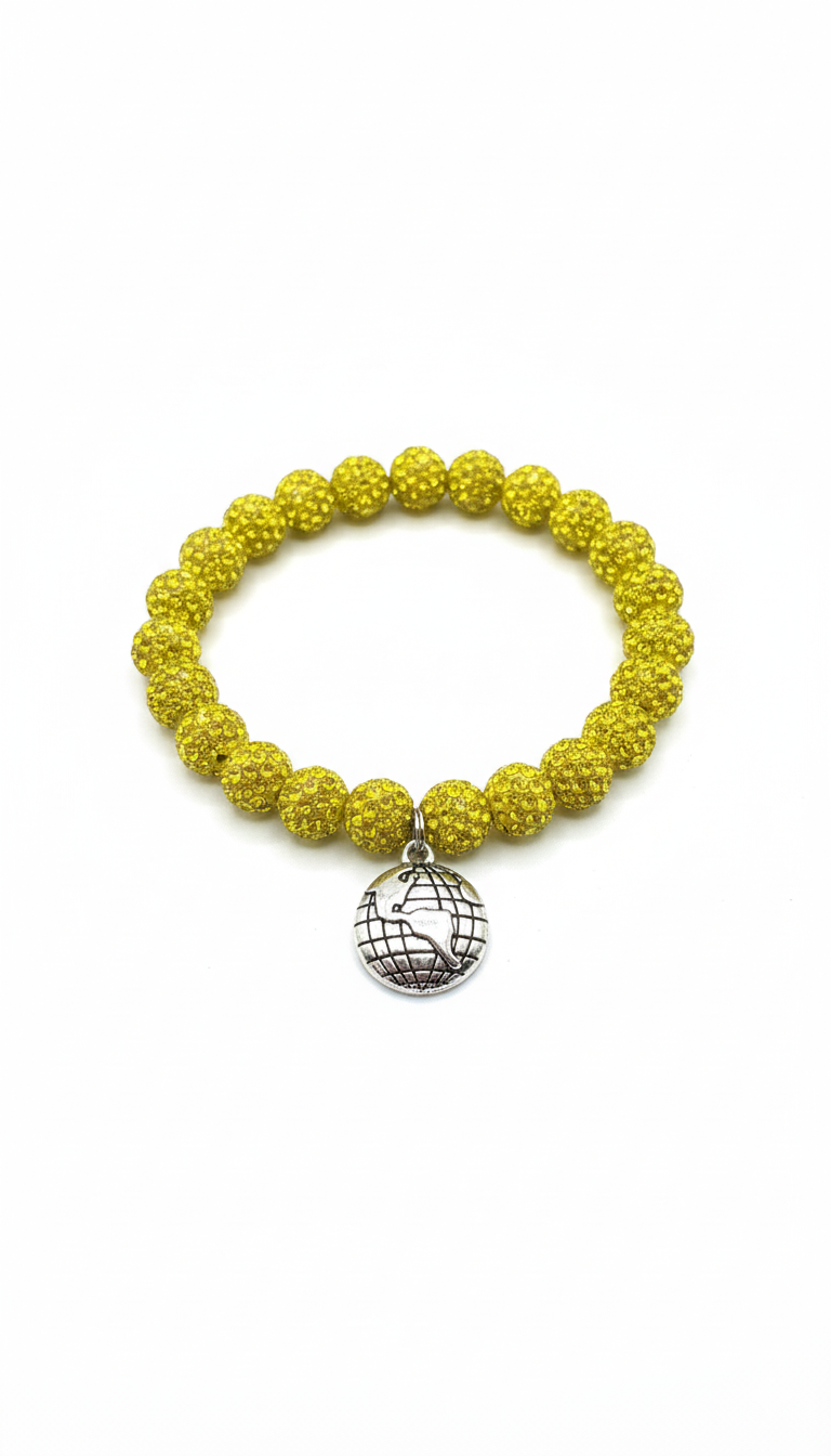 Yellow Rhinestone EARTHLY BEADS ®