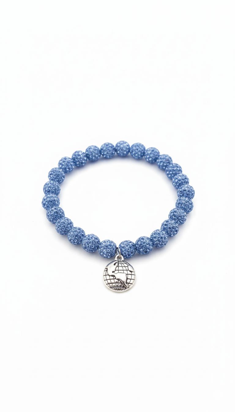 Light Blue Rhinestone EARTHLY BEADS