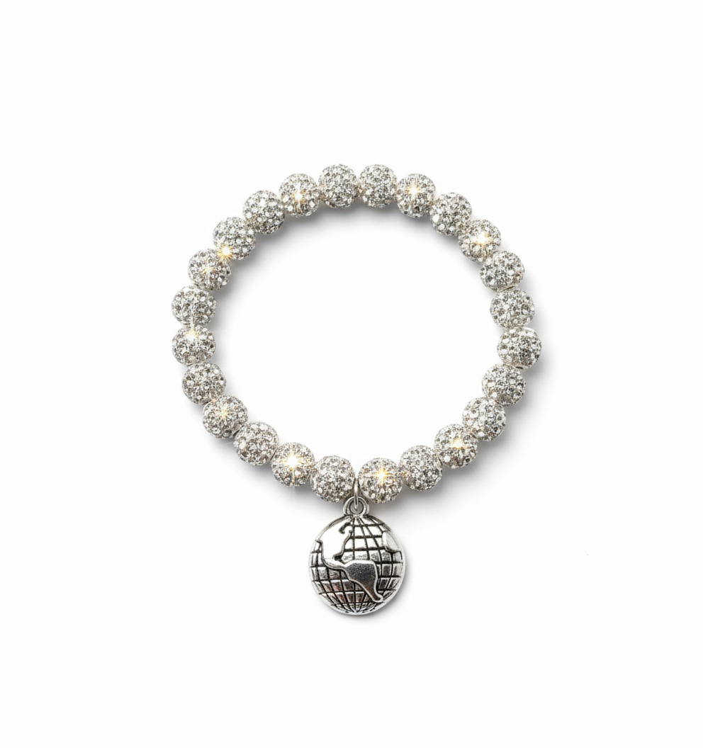 White Rhinestone EARTHLY BEADS