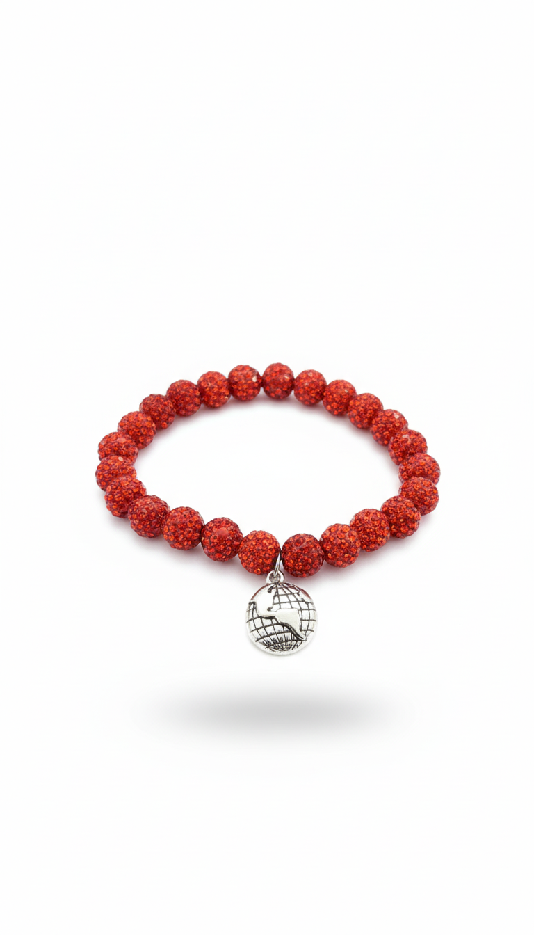 Red Rhinestone EARTHLY BEADS