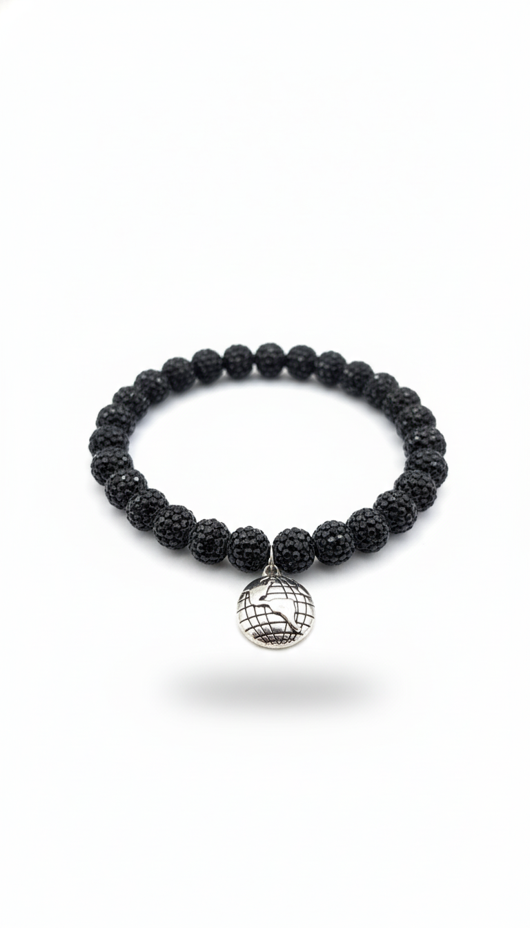 Black Rhinestone EARTHLY BEADS