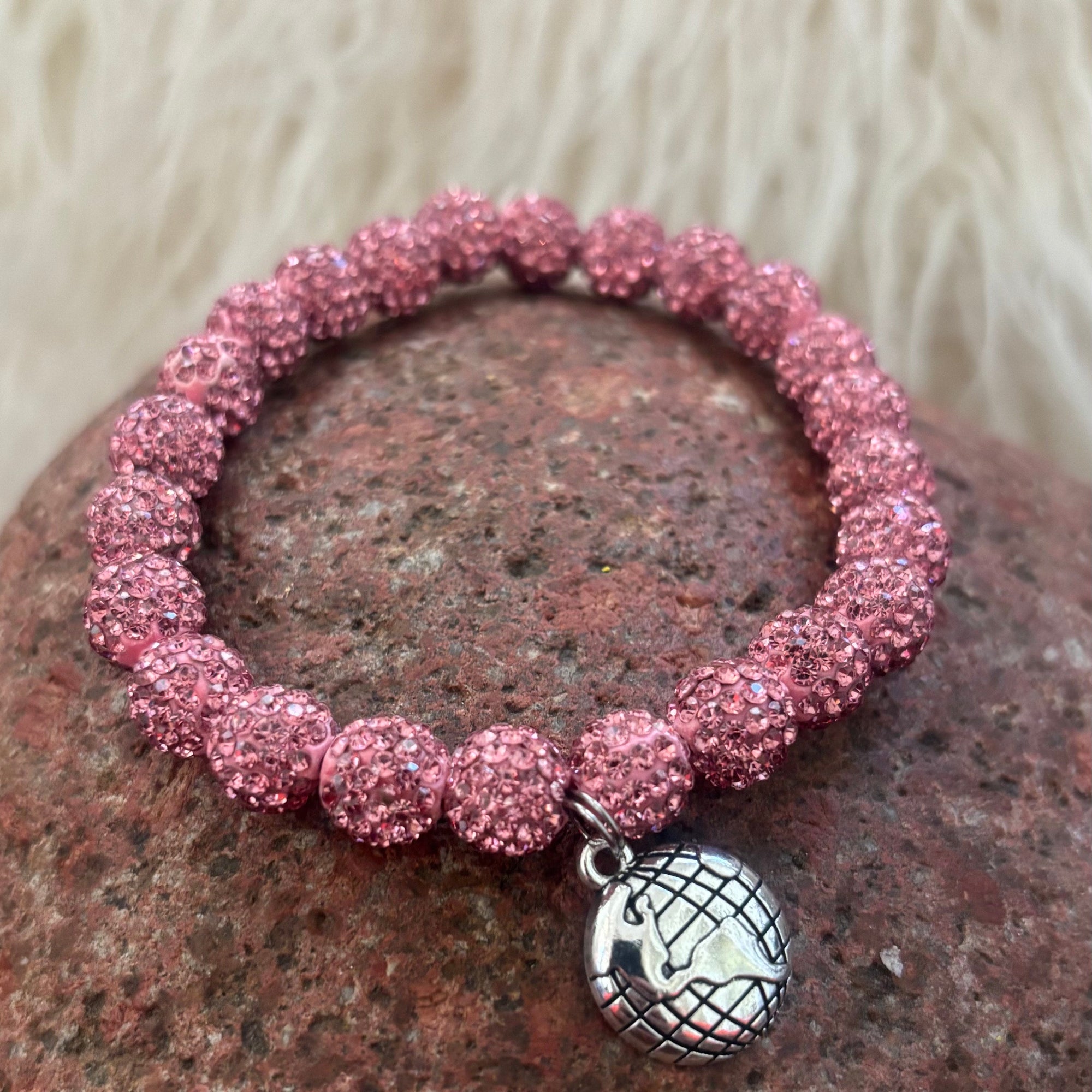 Pink Rhinestone EARTHLY BEADS
