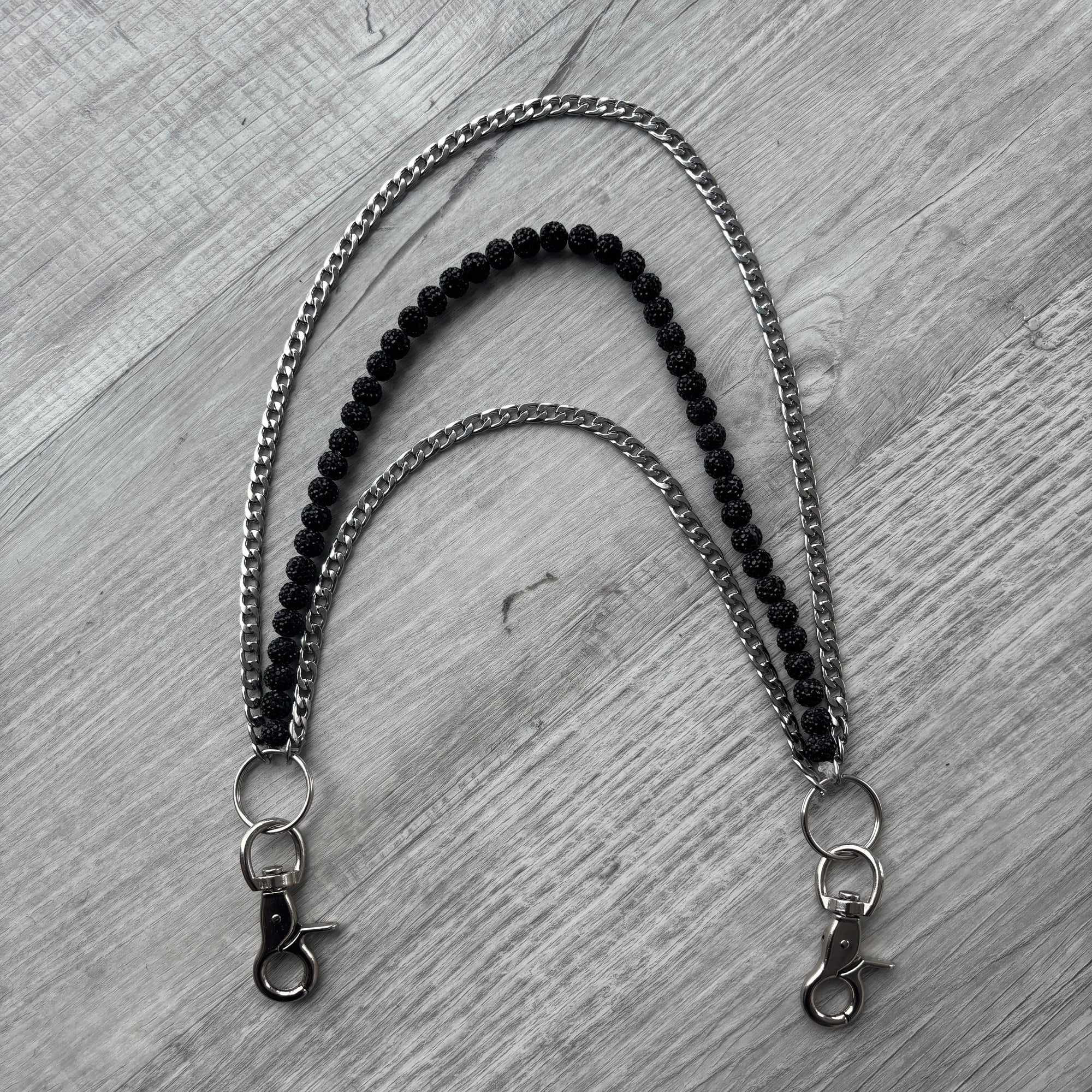 Black Rhinestone Pants Chain EARTHLY BEADS ®