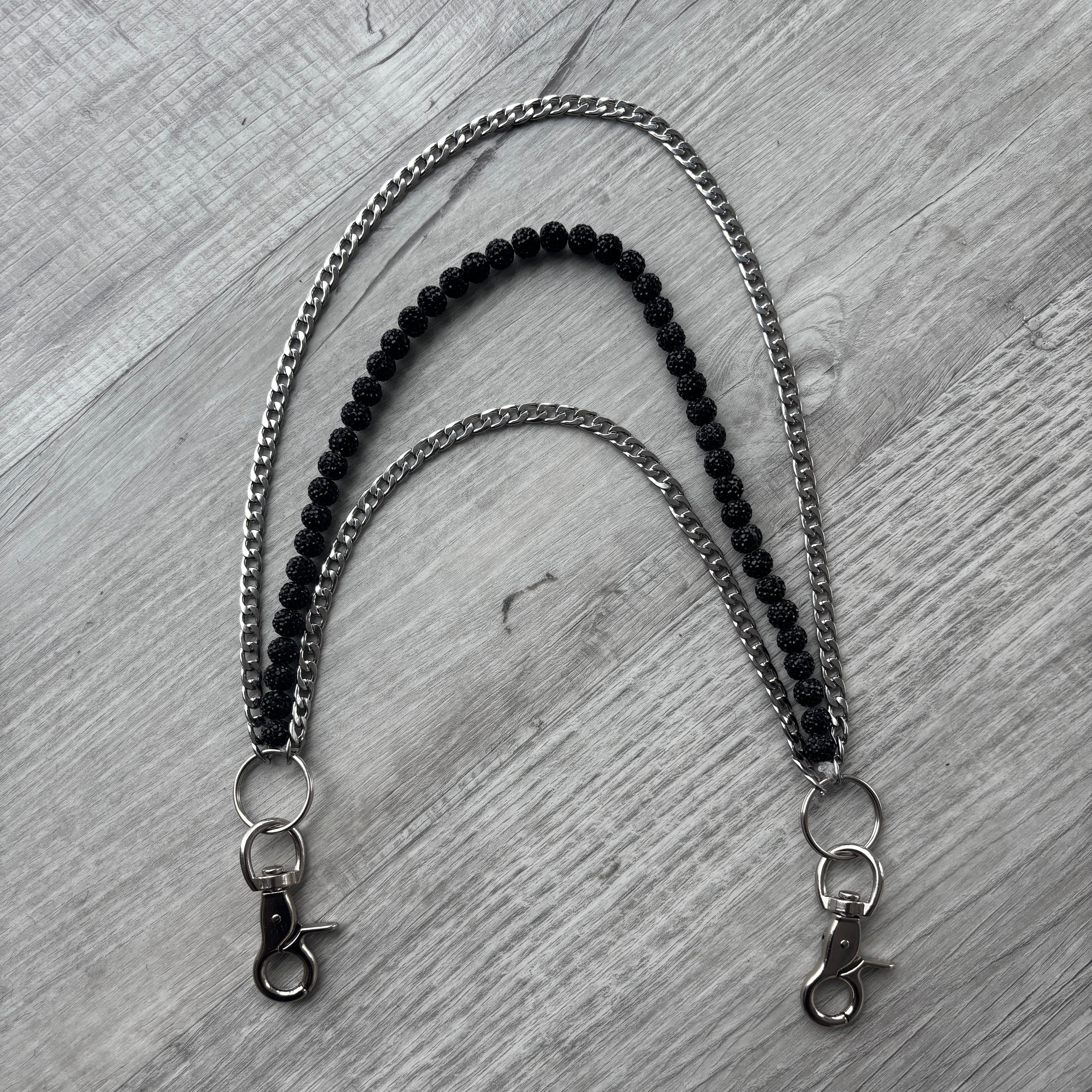 Black Rhinestone Pants Chain EARTHLY BEADS ®