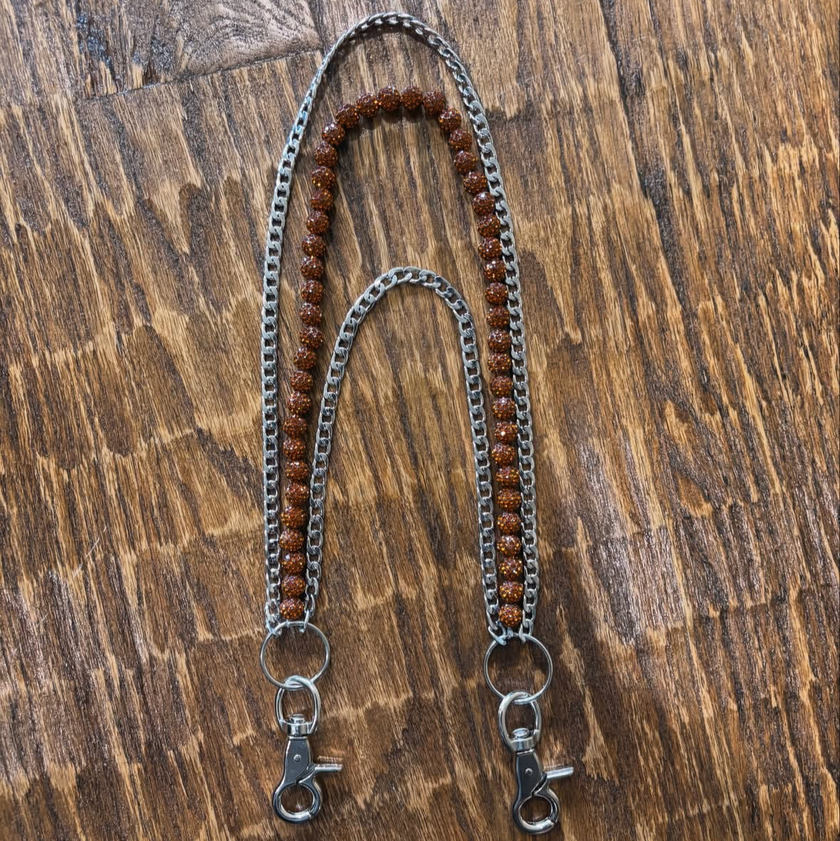 Brown Rhinestone Wallet Chain (Copy) EARTHLYBEADS ®