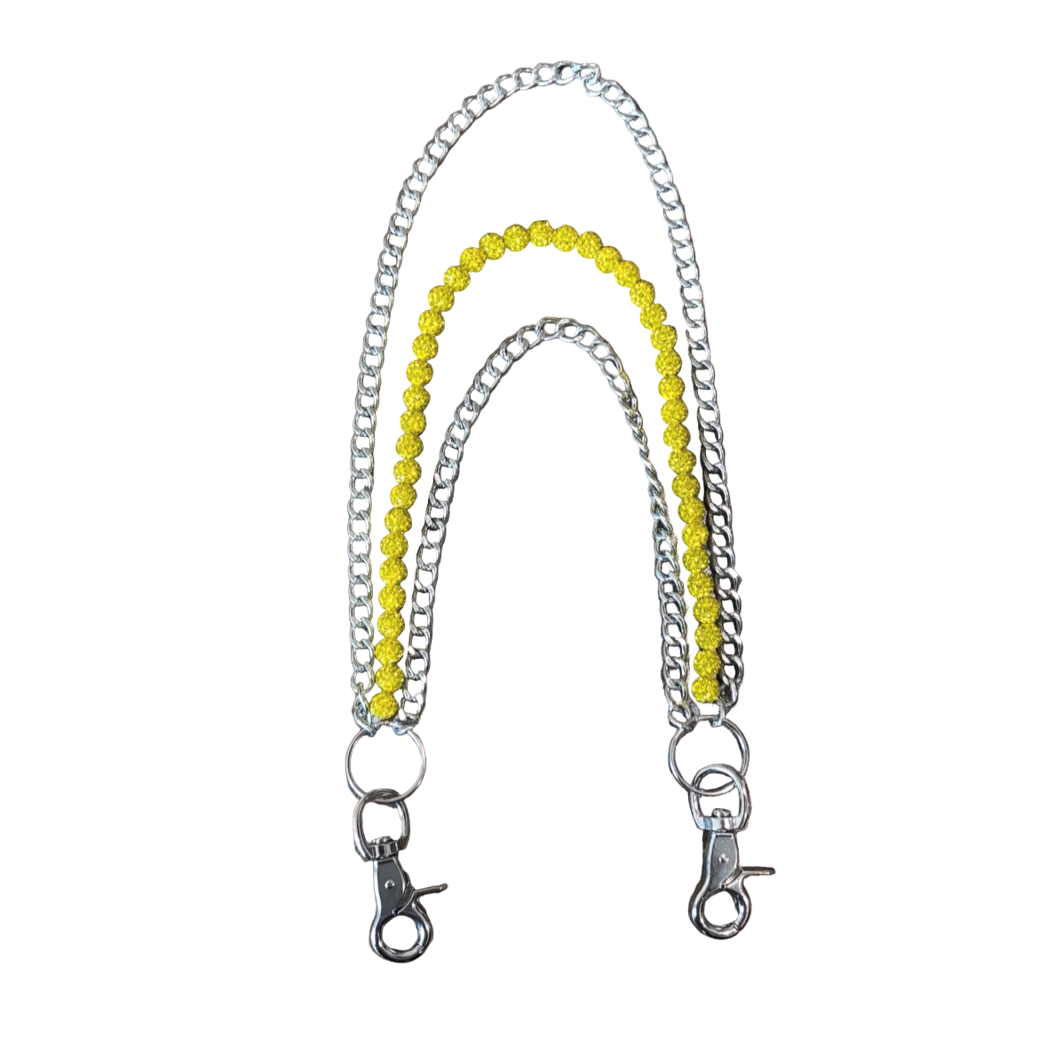 Yellow Rhinestone Wallet Chain EARTHLYBEADS ®